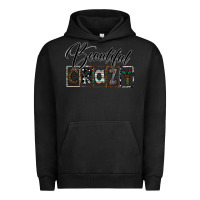 Pigment Black beatiful crazy Urban Hoodie - SublimationCraftShop