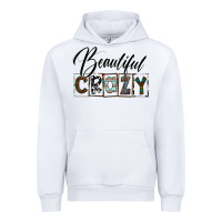 White beatiful crazy Urban Hoodie - SublimationCraftShop