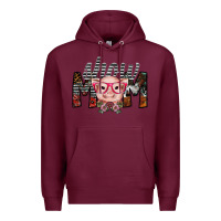 Burgundy show mom Premium Hoodie - SublimationCraftShop