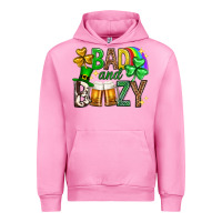 Fuchsia Pink Bad and boozy st. patricks day Urban Hoodie - Neo Western