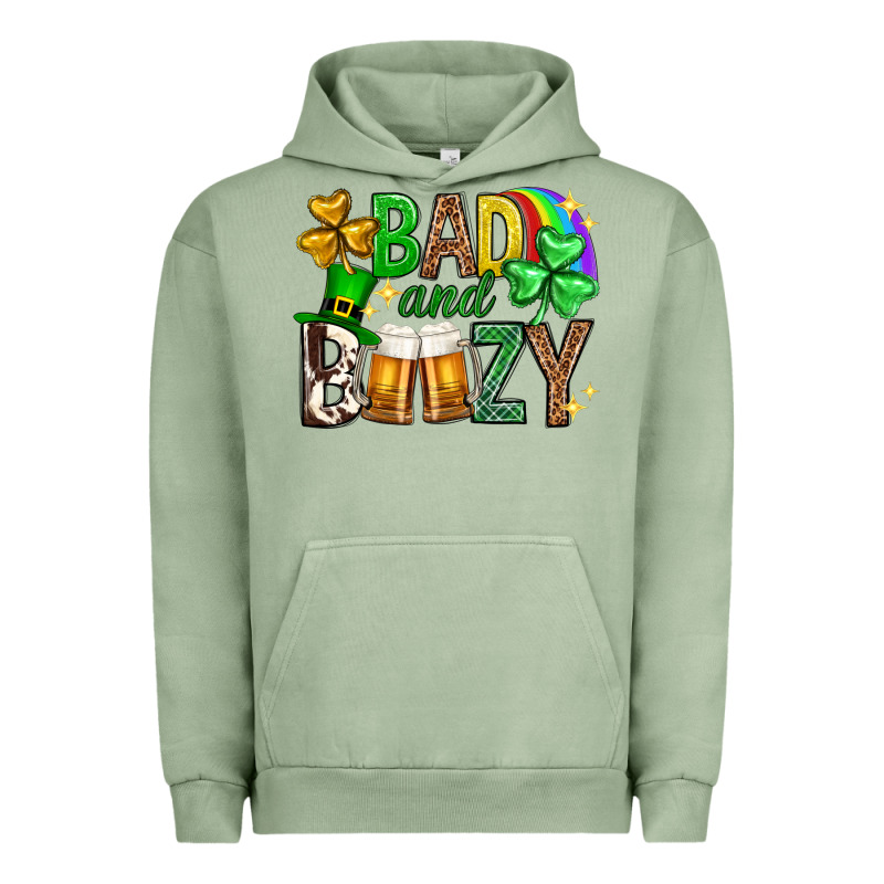 Bad And Boozy St. Patricks Day Urban Hoodie by Neo Western | Teevron