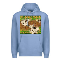 Colony Blue St. Patrick's Day shamrock tumbler Premium Hoodie - Neo Western