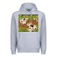 Heather Grey St. Patrick's Day shamrock tumbler Premium Hoodie - Neo Western