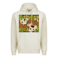 Oatmeal Heather St. Patrick's Day shamrock tumbler Premium Hoodie - Neo Western