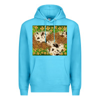Ocean Blue St. Patrick's Day shamrock tumbler Premium Hoodie - Neo Western