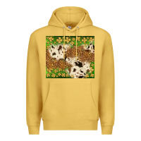 Antique Gold St. Patrick's Day shamrock tumbler Premium Hoodie - Neo Western