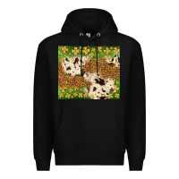 Black St. Patrick's Day shamrock tumbler Premium Hoodie - Neo Western