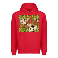 Red St. Patrick's Day shamrock tumbler Premium Hoodie - Neo Western