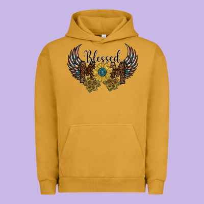 Blessed Mom Urban Hoodie Designed By Sublimationcraftshop