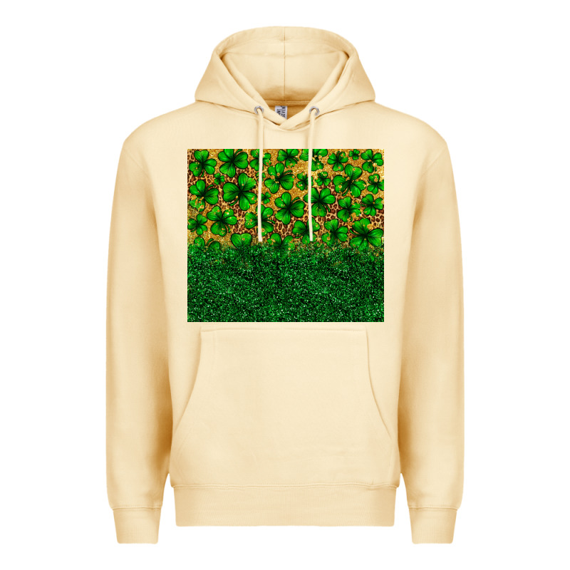 St. Patrick's Day Shamrock Leopard  Tumbler Premium Hoodie by Neo Western | Teevron