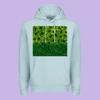 St. Patrick's Day Shamrock Leopard  Tumbler Premium Hoodie Designed By Neo Western