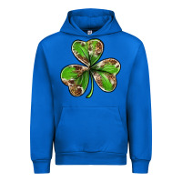 Cobalt Cowhide leopard shamrock 4th of july Urban Hoodie - Neo Western