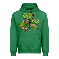 Emerald Cowhide leopard shamrock 4th of july Urban Hoodie - Neo Western