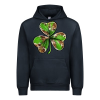 Navy Cowhide leopard shamrock 4th of july Urban Hoodie - Neo Western