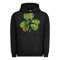 Pigment Black Cowhide leopard shamrock 4th of july Urban Hoodie - Neo Western