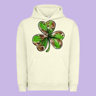 Cowhide Leopard Shamrock 4th Of July Urban Hoodie Designed By Neo Western