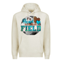 Oatmeal Heather my heart is on that field soccer Premium Hoodie - HRA Design Shop