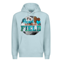 Blue Mist my heart is on that field soccer Premium Hoodie - HRA Design Shop