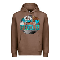 Chestnut my heart is on that field soccer Premium Hoodie - HRA Design Shop