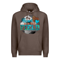 Coffee my heart is on that field soccer Premium Hoodie - HRA Design Shop