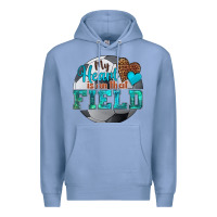 Colony Blue my heart is on that field soccer Premium Hoodie - HRA Design Shop