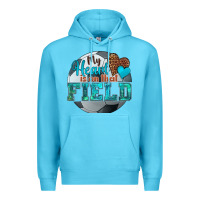 Ocean Blue my heart is on that field soccer Premium Hoodie - HRA Design Shop
