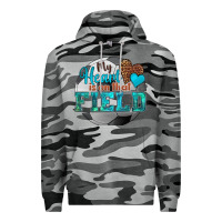 Slate Camo my heart is on that field soccer Premium Hoodie - HRA Design Shop
