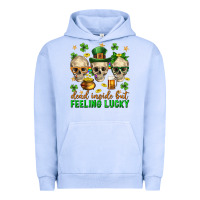 Pigment Grape Ice Dead inside but feeling lucky st. patricks day Urban Hoodie - Neo Western