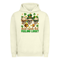 Pigment Pistachio Dead inside but feeling lucky st. patricks day Urban Hoodie - Neo Western