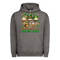 Pigment Tornado Dead inside but feeling lucky st. patricks day Urban Hoodie - Neo Western
