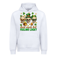 White Dead inside but feeling lucky st. patricks day Urban Hoodie - Neo Western