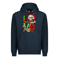 Navy love gnomes Premium Hoodie - FaDigitalArtStudio