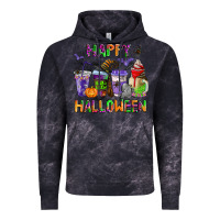 Cloud Black happy halloween coffee cups Vintage Hoodie - AdoDesignShop
