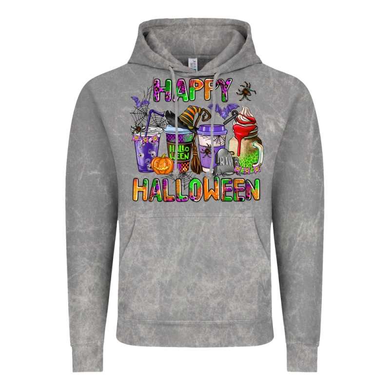Happy Halloween Coffee Cups Vintage Hoodie by AdoDesignShop | Teevron