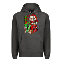 Charcoal Heather love gnomes Premium Hoodie - FaDigitalArtStudio