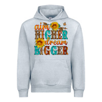 Heather Grey aim higher dream bigger Urban Hoodie - HRA Design Shop