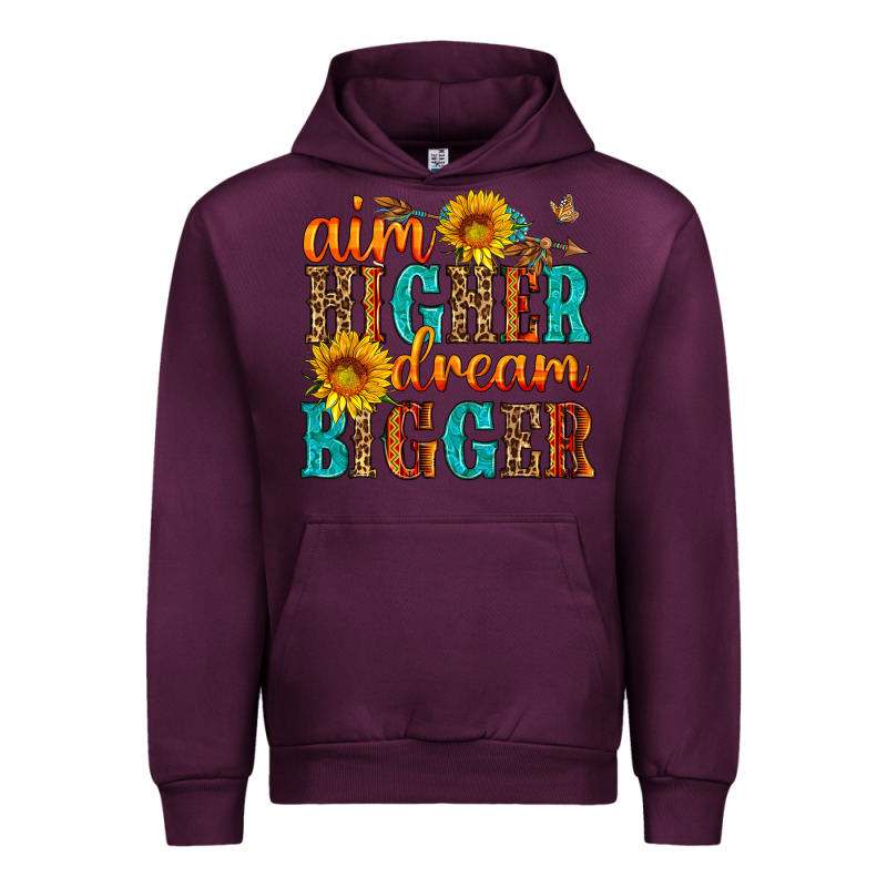 Aim Higher Dream Bigger Urban Hoodie by HRA Design Shop | Teevron