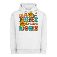 Pigment Lunar Rock aim higher dream bigger Urban Hoodie - HRA Design Shop