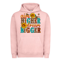 Pigment Salmon aim higher dream bigger Urban Hoodie - HRA Design Shop