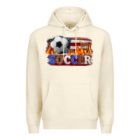 Sandshell western american flag soccer Premium Hoodie - HRA Design Shop