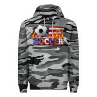 Slate Camo western american flag soccer Premium Hoodie - HRA Design Shop
