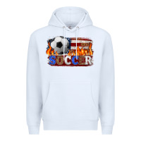 White western american flag soccer Premium Hoodie - HRA Design Shop