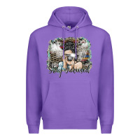 Purple stay focused Premium Hoodie - SublimationCraftShop