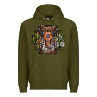 Army Green stay wild Premium Hoodie - SublimationCraftShop