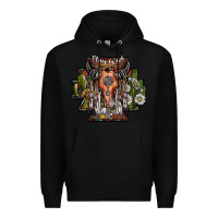 Black stay wild Premium Hoodie - SublimationCraftShop