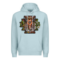 Blue Mist stay wild Premium Hoodie - SublimationCraftShop