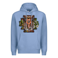 Colony Blue stay wild Premium Hoodie - SublimationCraftShop