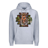 Heather Grey stay wild Premium Hoodie - SublimationCraftShop