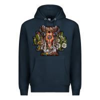 Navy stay wild Premium Hoodie - SublimationCraftShop