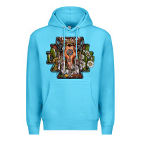 Ocean Blue stay wild Premium Hoodie - SublimationCraftShop